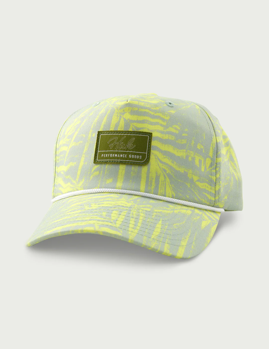 Womens 5 Panel Printed Rope Hat