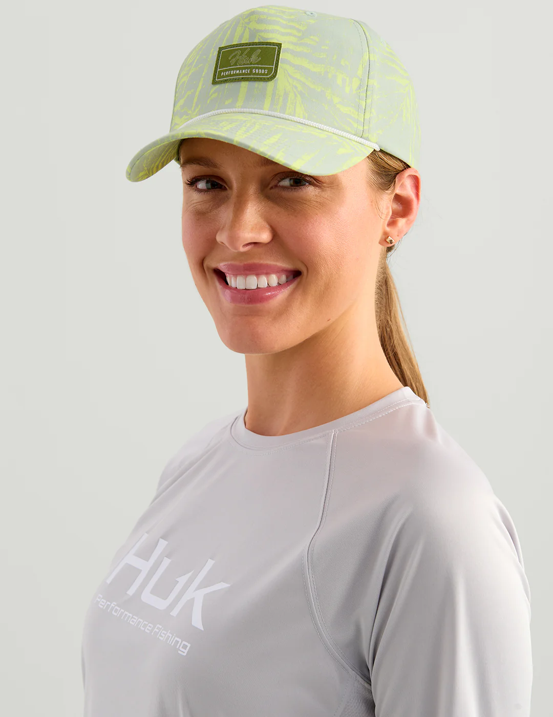 Womens 5 Panel Printed Rope Hat - Image 2