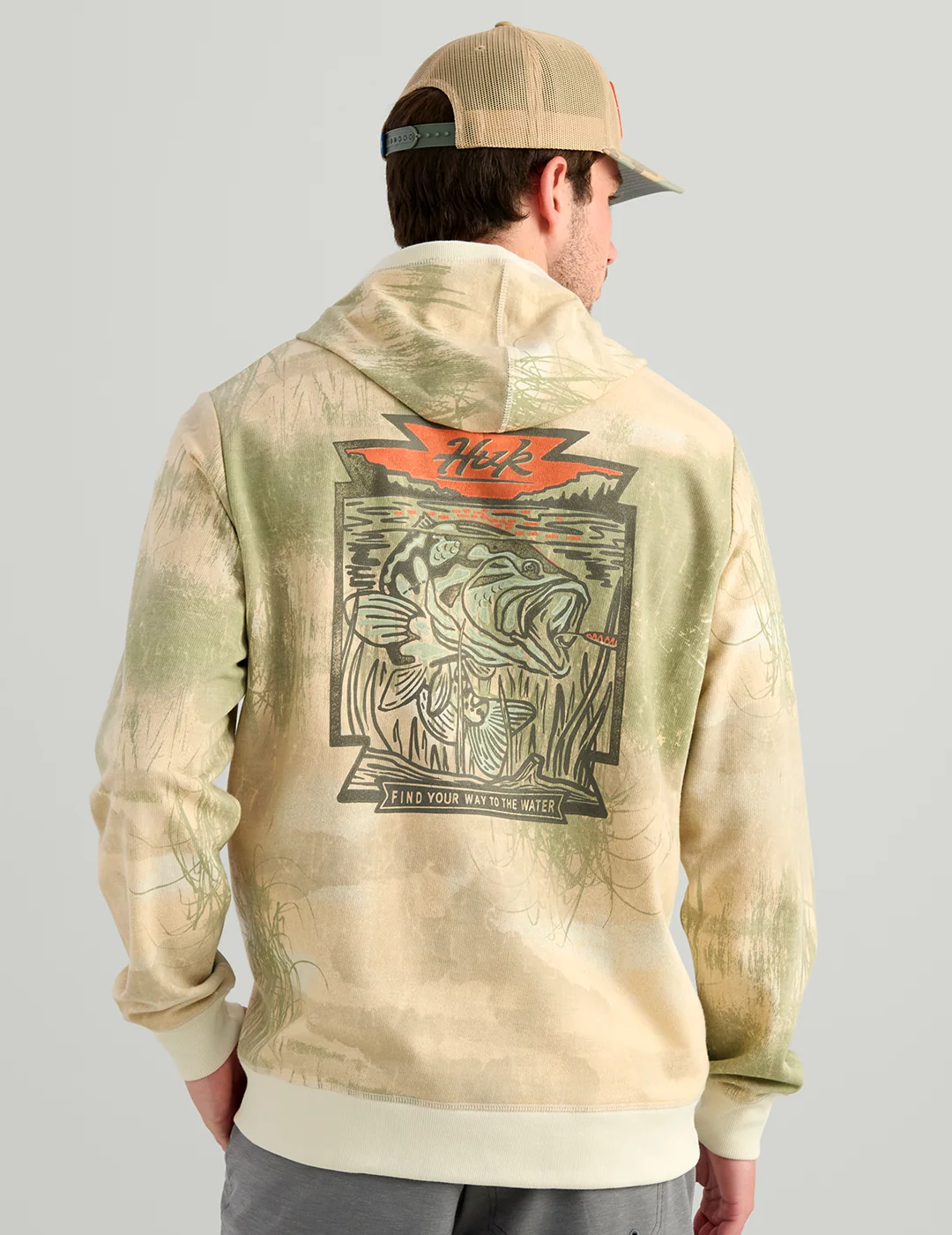 Edisto Bass Patch Terry Hoodie