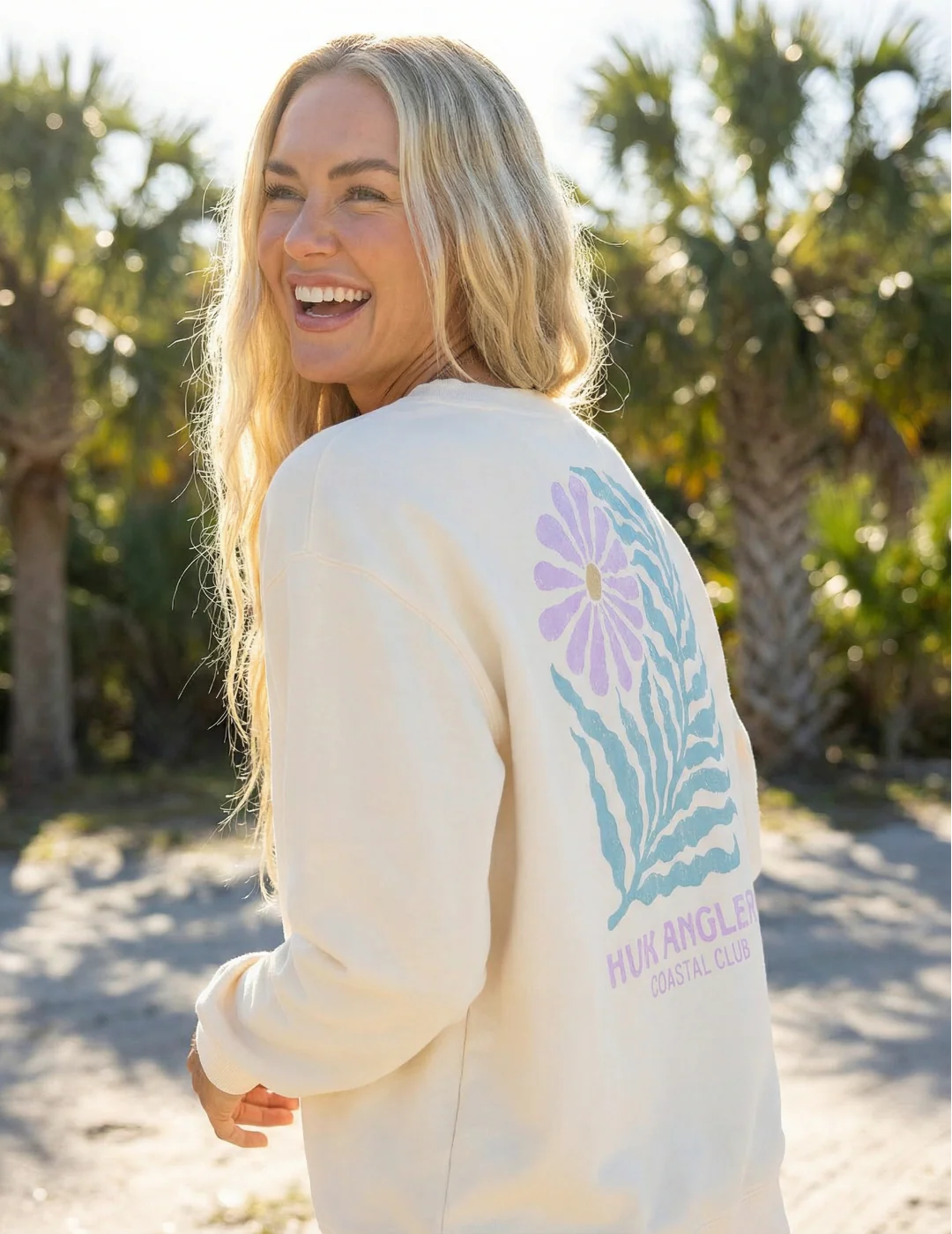 Women's Edisto Coastal Club Terry Crew - Image 2