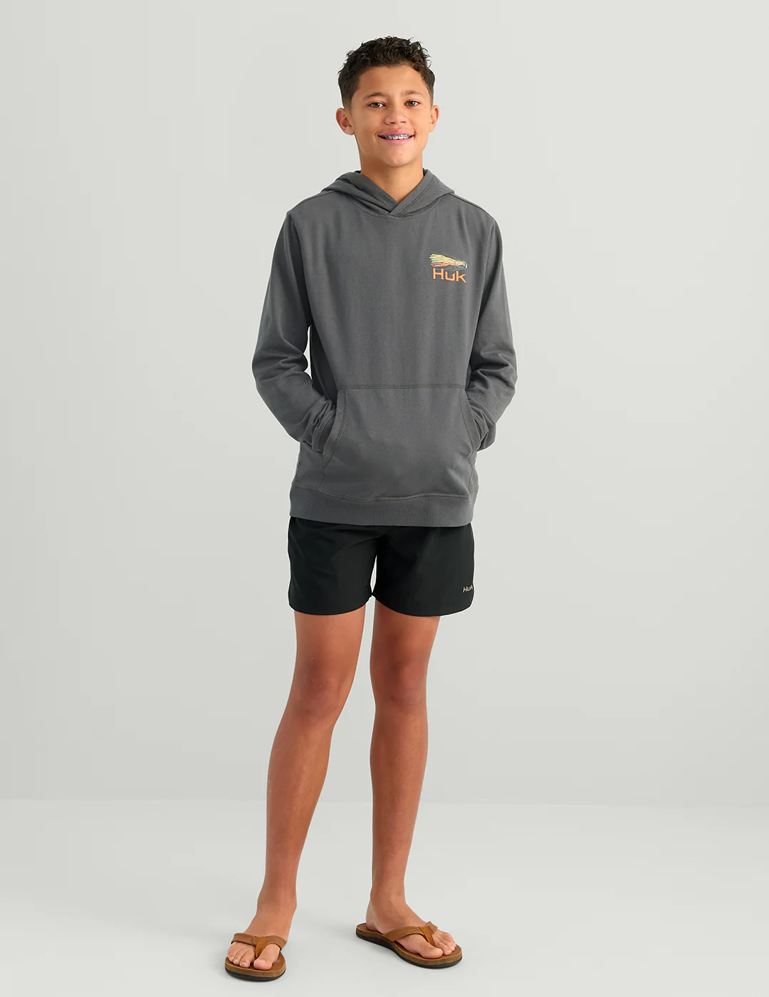 Kids Edisto Fast Badge Terry Hoodie - Image 4