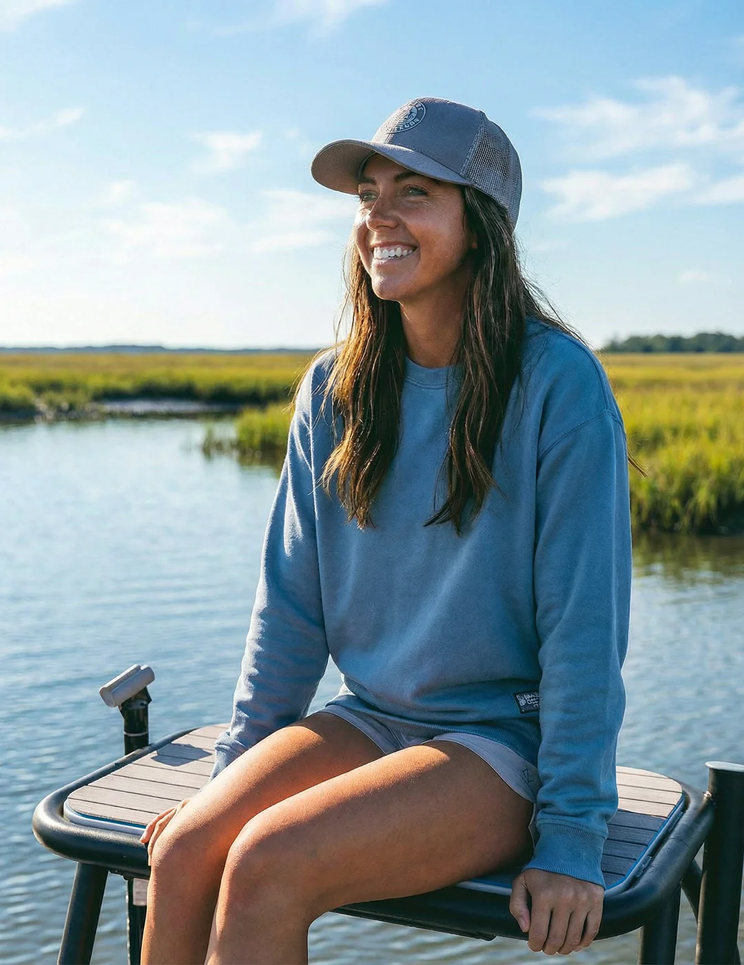 Womens Edisto Heritage Terry Crew - Image 2