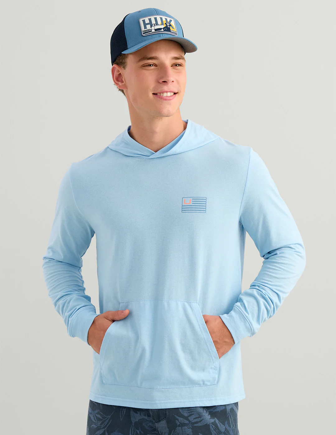 Huk and Bars Hoodie Tee - Image 2