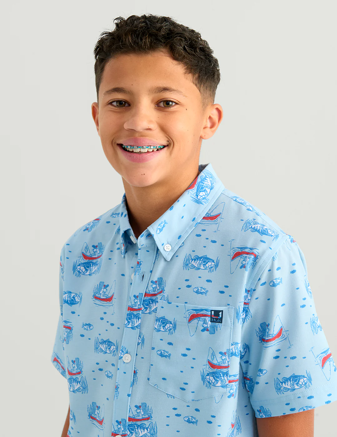 Kids Kona Short Sleeve Button-Down - Image 4