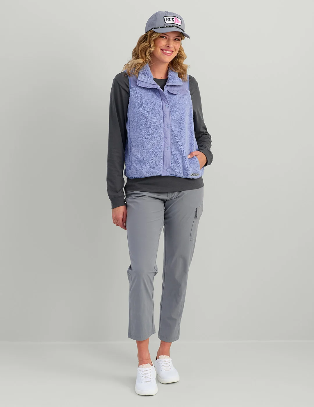 Womens Plush Fleece Vest - Image 3