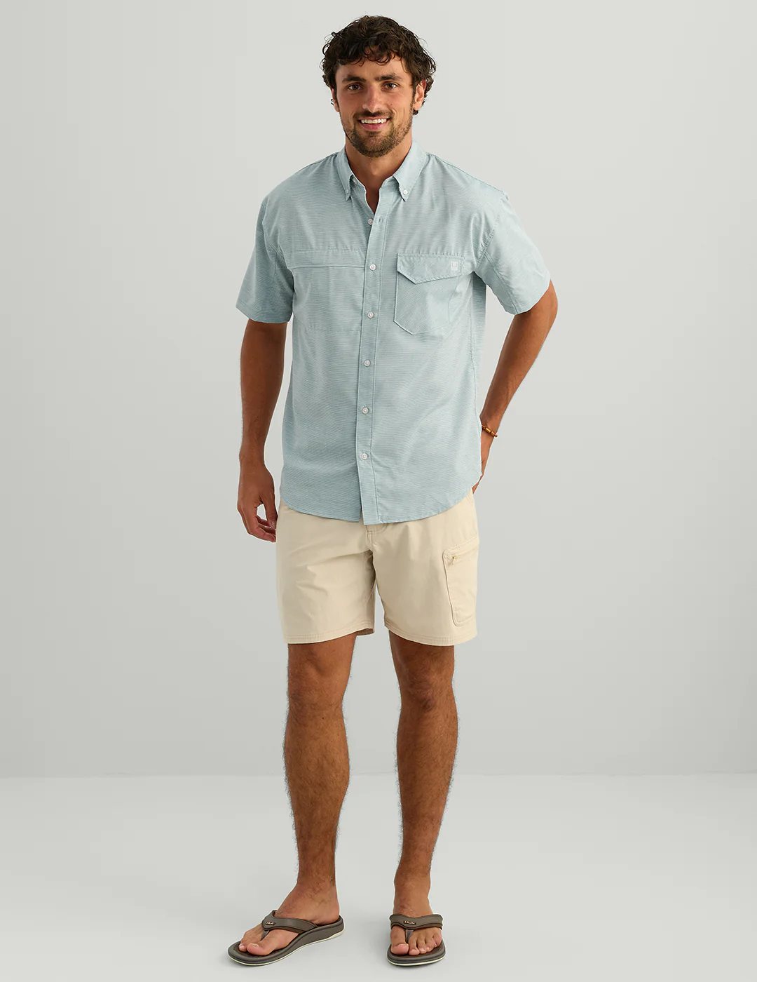 Tide Point Heather Ripstop Short Sleeve Shirt - Image 3