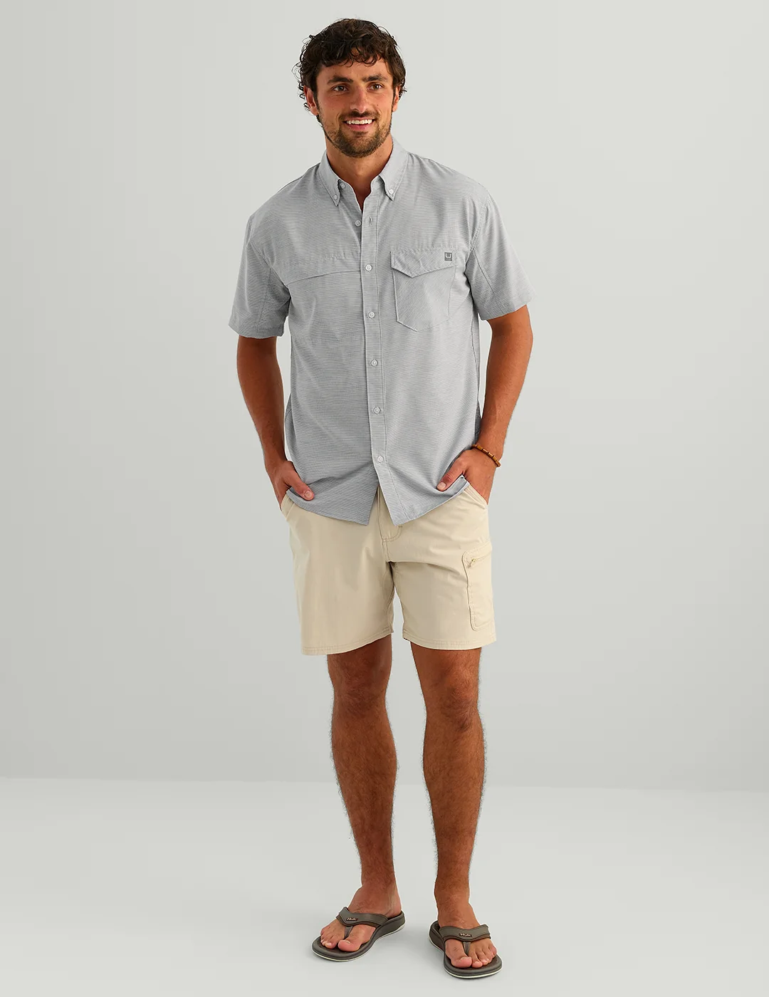 Tide Point Heather Ripstop Short Sleeve Shirt - Image 3