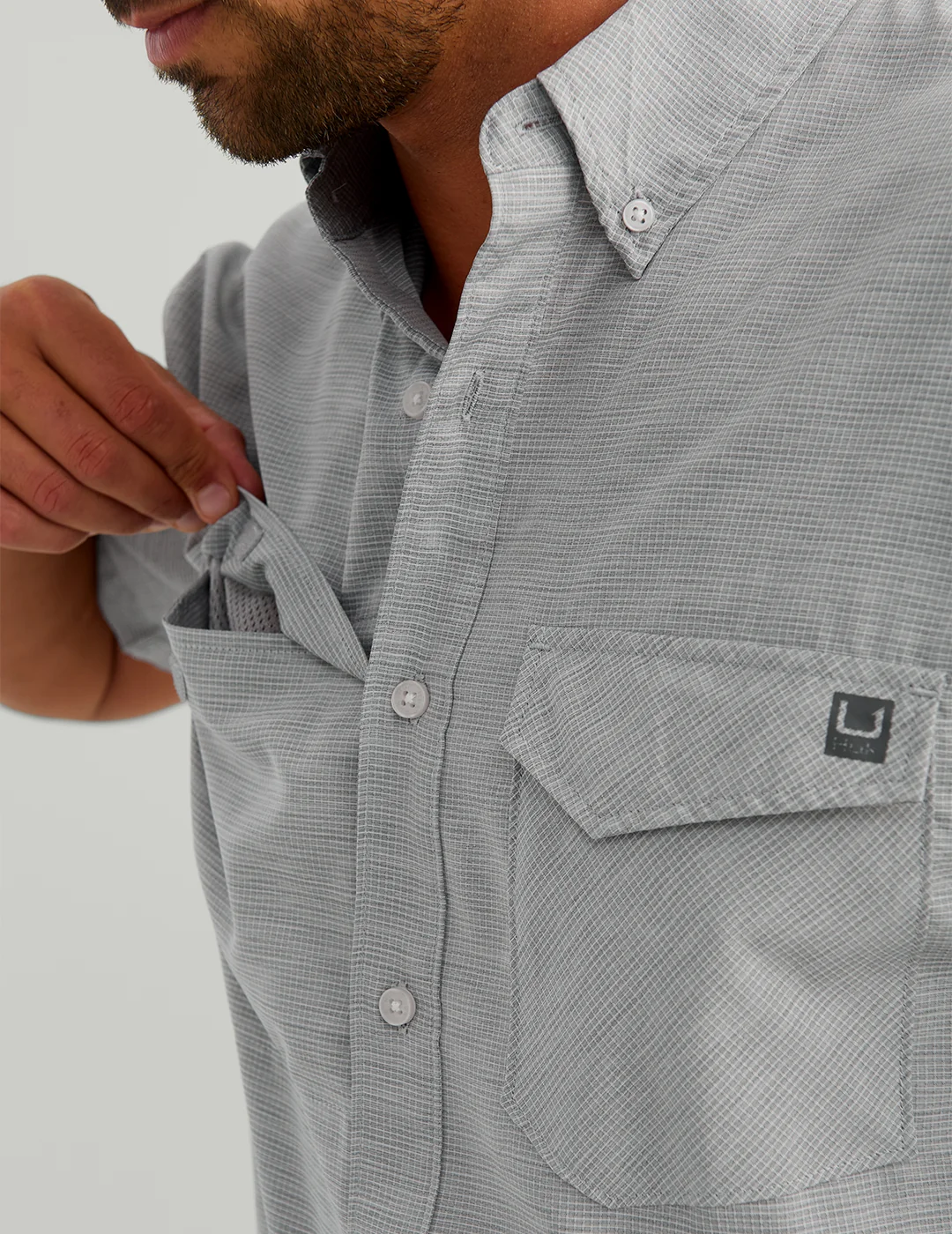 Tide Point Heather Ripstop Short Sleeve Shirt - Image 4