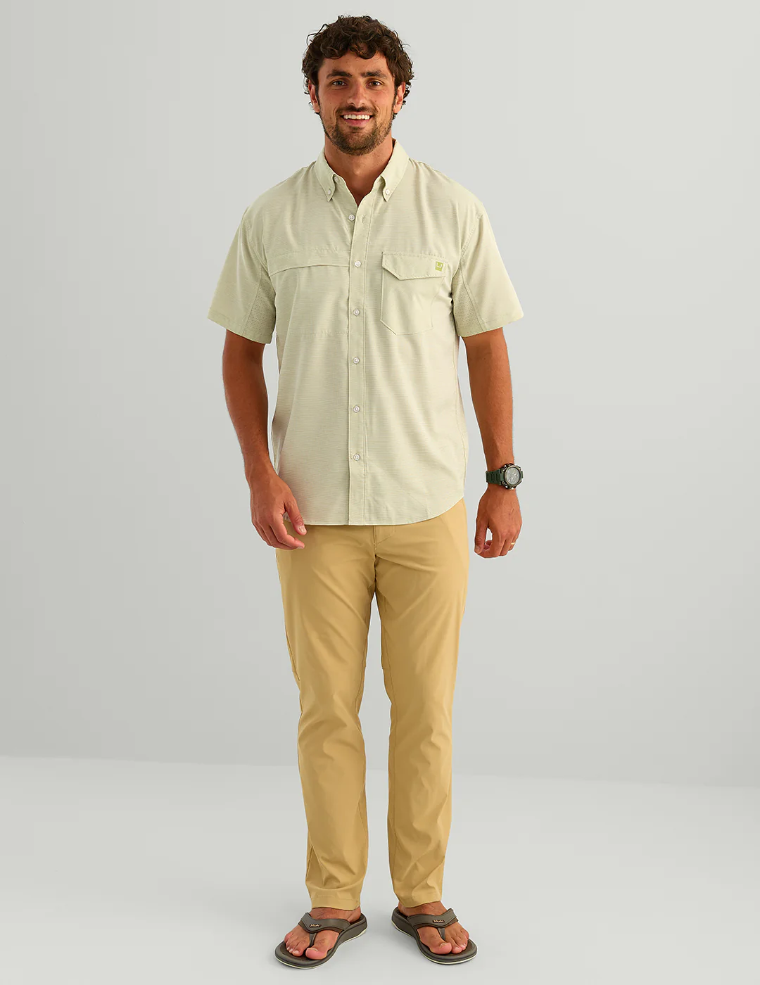 Tide Point Heather Ripstop Short Sleeve Shirt - Image 3