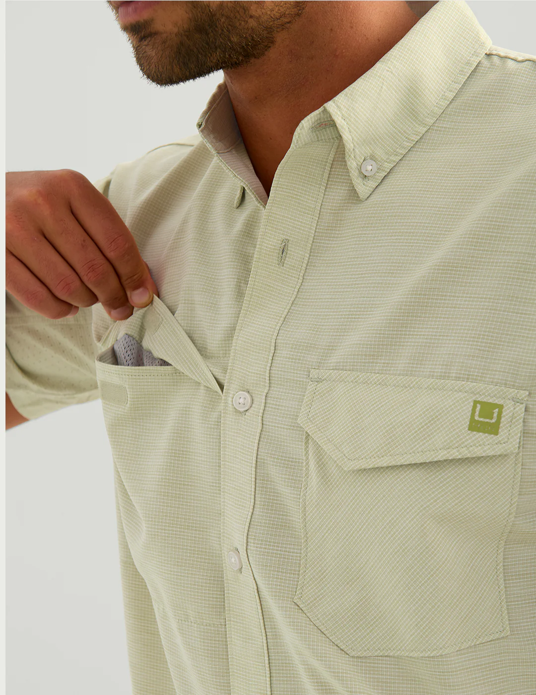 Tide Point Heather Ripstop Short Sleeve Shirt - Image 5